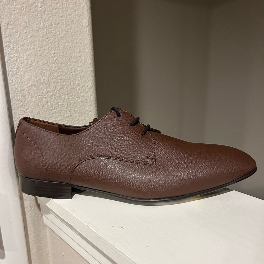 BP. Nordstrom Oxford Lace Up Brown Dress Shoes Mens Size 13M Brand New - Picture 2 of 10